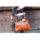 Doris Shoulder Bag Clipframe Tan Smooth Leather